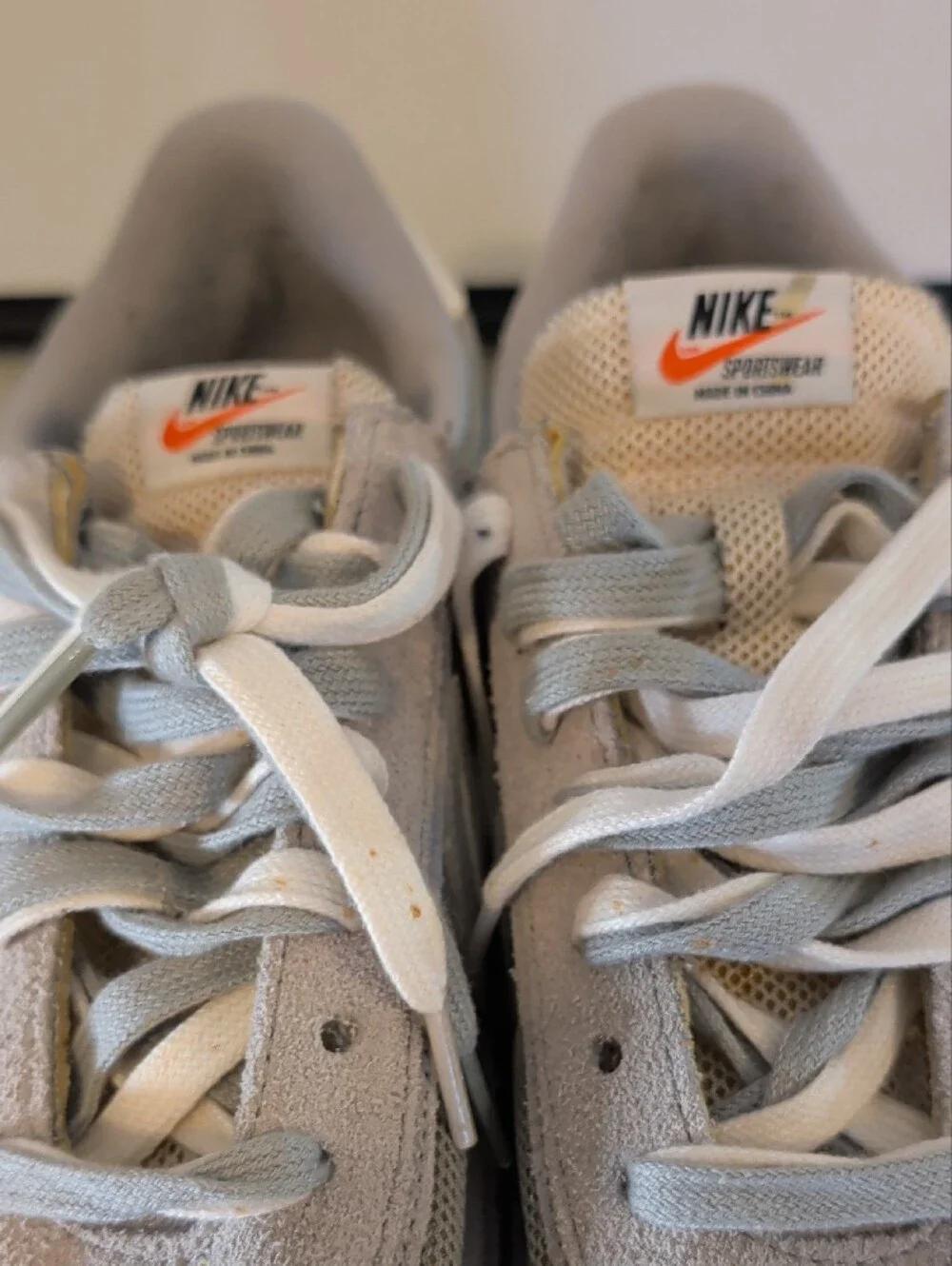 Nike Light Grey and White Men’s Running Sneakers